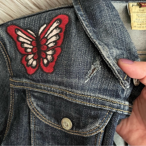 7 For All Mankind Butterly Patched Denim Jacket - Picture 6 of 9